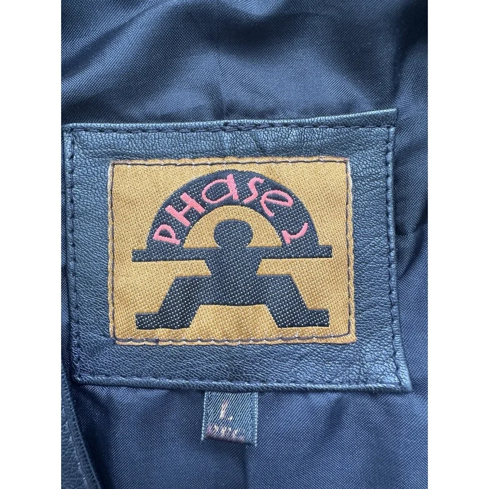 Phase 2 Men's Brown Genuine Leather Western-Style‎ Vest Size L